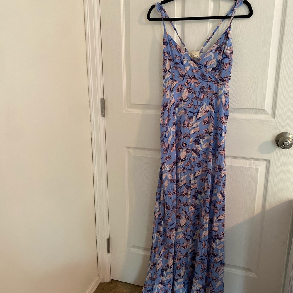 Lavender floral maxi dress